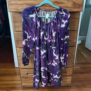 J Crew Purple silk dress